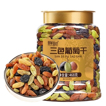 鲜记三色葡萄干468g